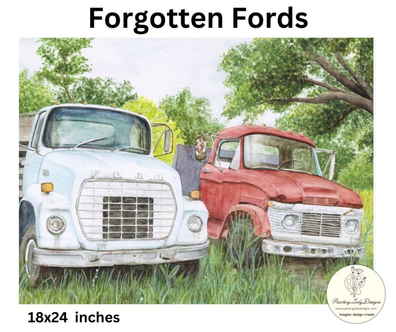 Forgotten Fords.... Paper for Decoupage Crafting and Multi Media Art (Medium 18x24 inches)